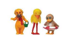 giv de sjove plastic figurer fra bamse i gave til børnene